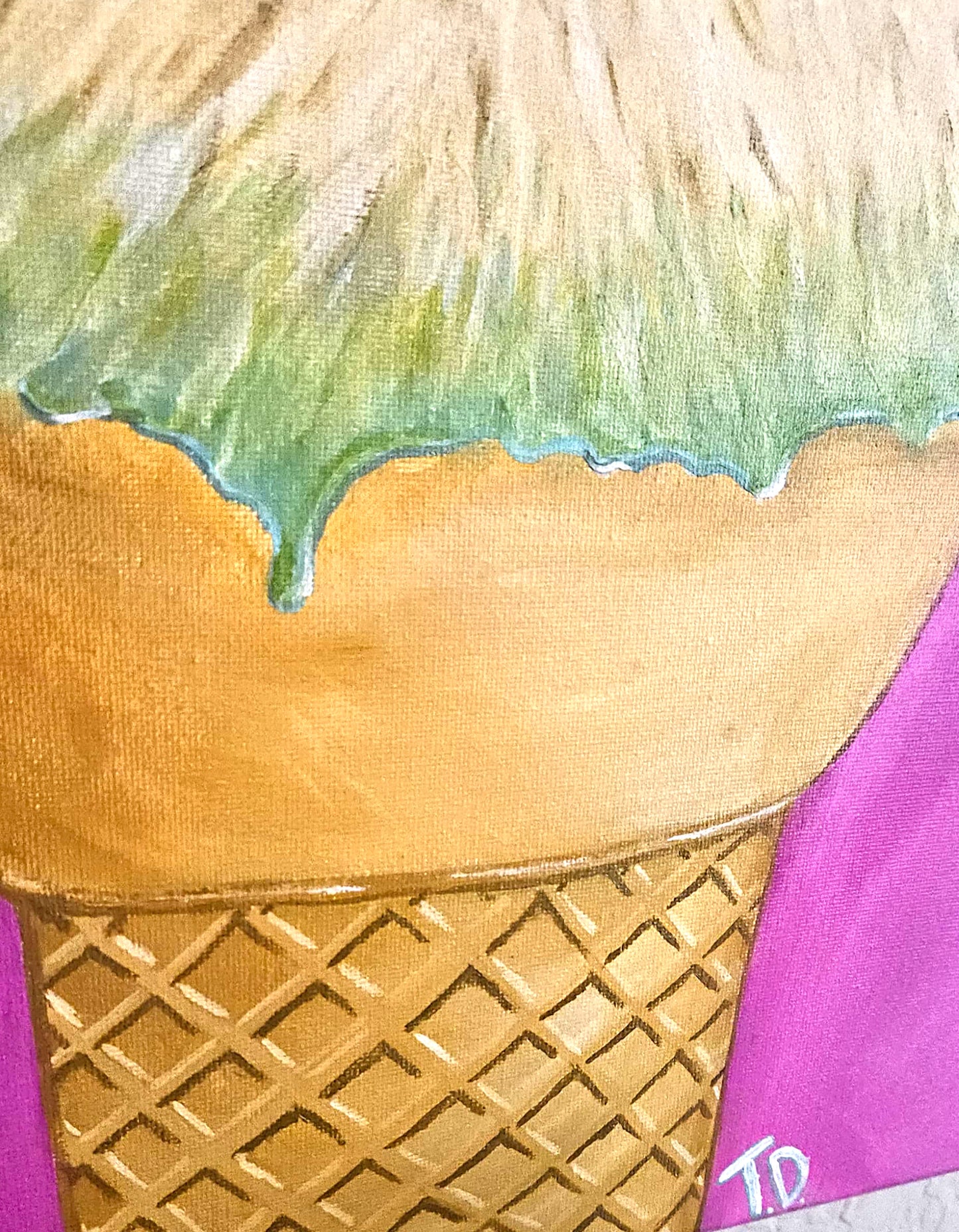 Cherry On Top Original Acrylic Painting