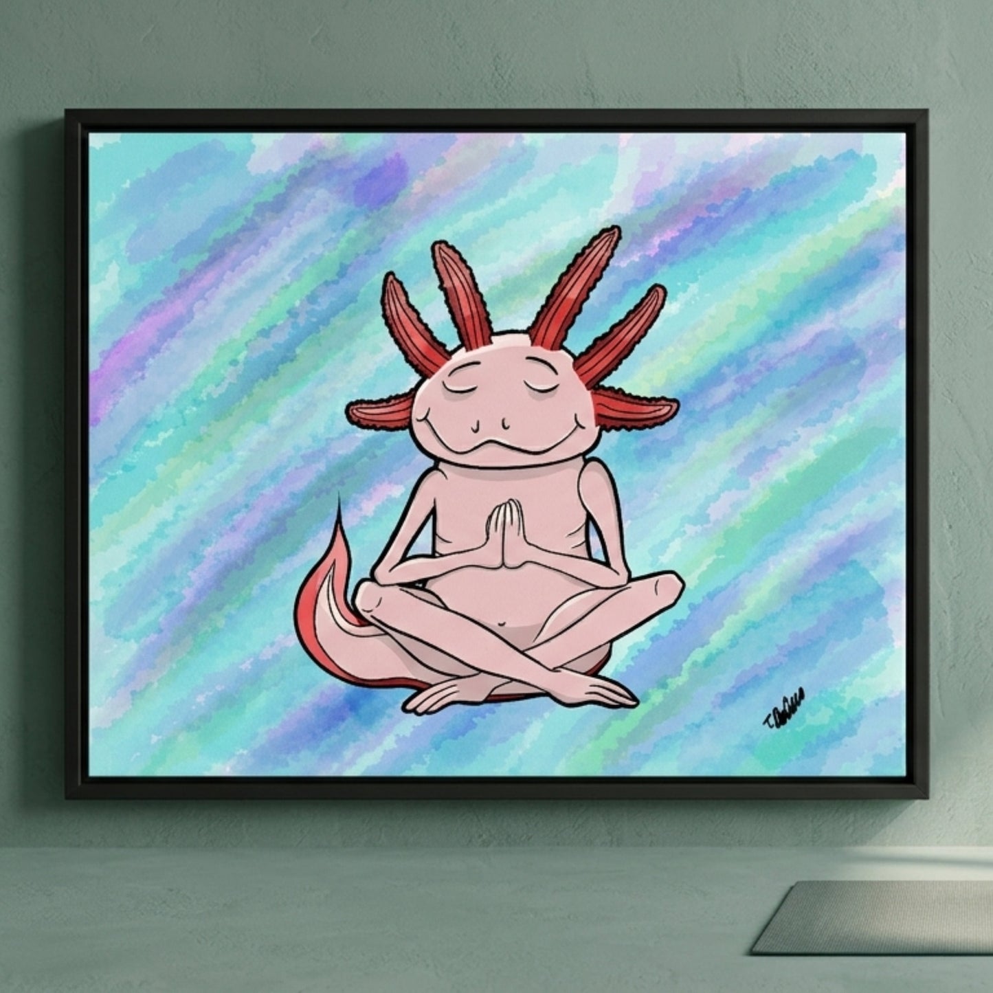 Zen-style surrealist animal art for mental wellness and executive focus.